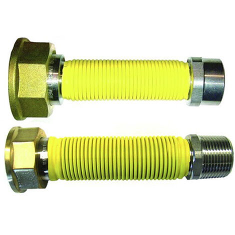 Tubo flexible de gas para contador 3/4-1 1/4'' M-F 100/200 mm