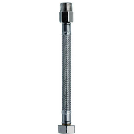 TUBO flexible de goma DN10 1/2"M LARGO - 1/2"F L 100 CM baño lavabo