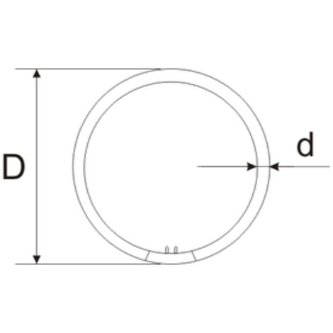 Tubo Fluorescente Circular T9 22W Luz 6500K