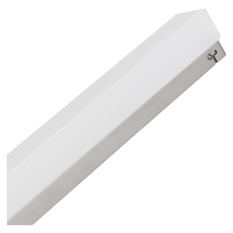 

Aplique de pared LED, 10W, 750lm, 3000K, 60cm, blanco cálido, plateado