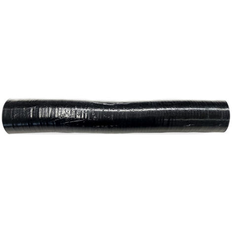 Tubo fumi flessibile estensibile alluminio NERO 60 mm da 1 a 3 mt