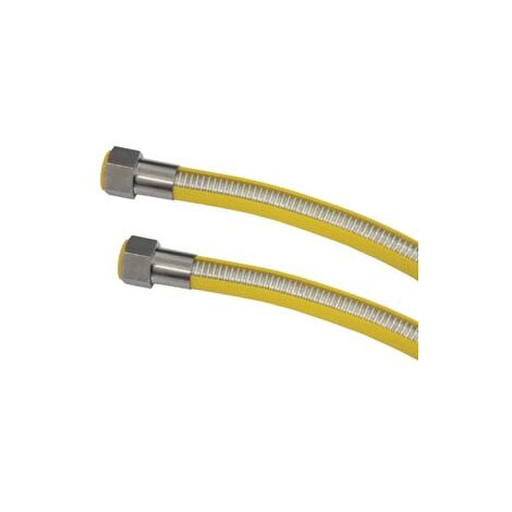 TUBO GAS FLESSIBILE IN ACCIAIO INOX CON GUAINA FF  cm.400