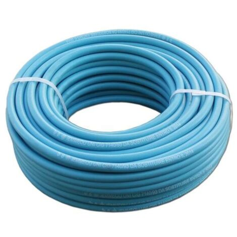 Tubo gas gpl blu in pvc 8x13mm per uso domestico - 2mt