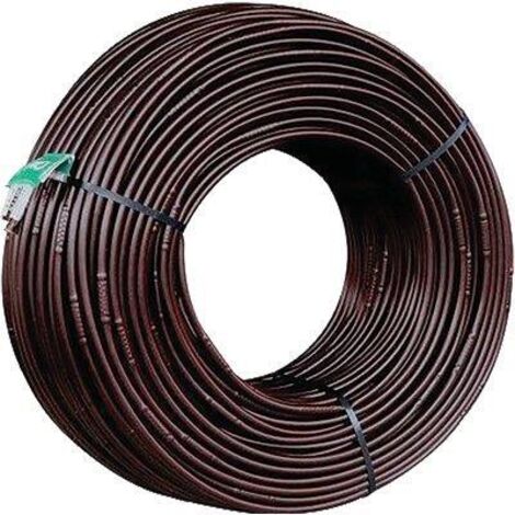 TUBO GOCCIOLANTE FORI 3 PN MARRONE LT/H 2 MM 16 PASSO CM 30 MT 25 CA