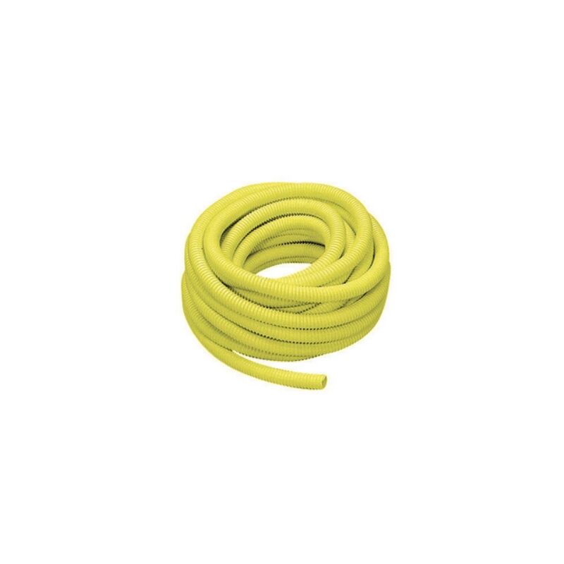 Tubo guaina gialla per protezione tubi gas Diam