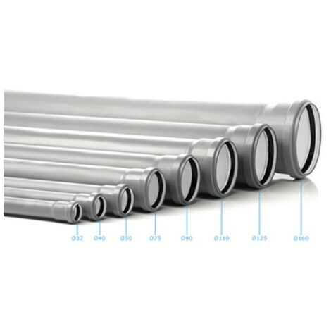 TUBO HTEM 1 BICCHIERE PP3  VALSIR Diam. 75 lungh. 1500 VALSIR