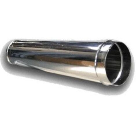 TUBO IN ACCIAIO INOX AISI 304 H 100   13 CM TUBI STUFA STUFE CAMINO CANNA FUMI