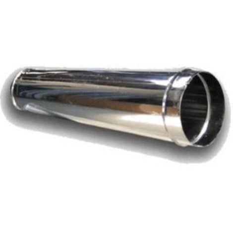 TUBO IN ACCIAIO INOX AISI 304 H 100   14 CM TUBI STUFA STUFE CAMINO CANNA FUMI