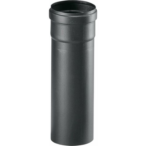 Tubo in acciaio nero per stufa a pellet con guarnizione da 1,2 mm -Ø 80 mm / 25 cm
