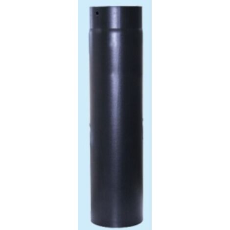 TUBO IN ACCIAIO PESANTE PER STUFA AETERNU TOP NERO 15X50