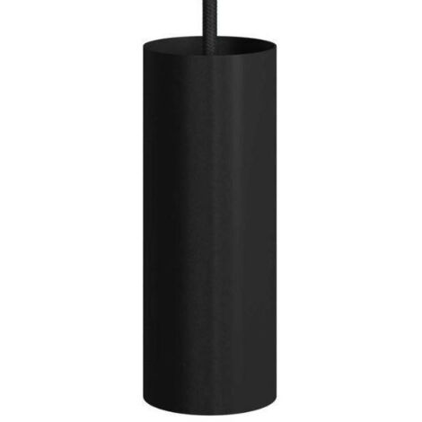 Tubo in metallo per faretto creative-cables e14 nero- kspotme14vn