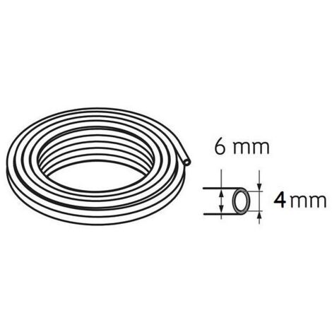 Tubo in polietilene 6x4 mm trasparente