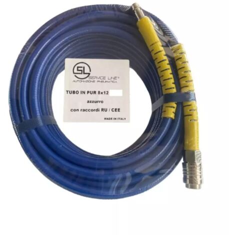 TUBO in POLIURETANO D.8x12 mm MT.20 CON ATTACCHI