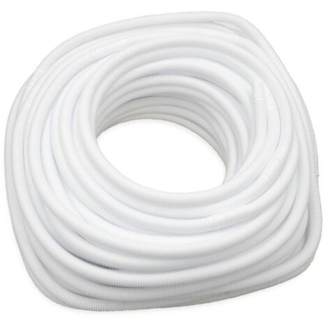 Tubo in PP corrugato con innesti ø 18-20 mm ogni metro - Rotolo da 50 mt (prezzo a metro - acquisto min. 50 metri e multipli) 00000052019