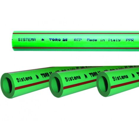Tubo in ppr pn20 in barre da mt.3 - Specifiche: - Ø mm.20x3,4 - 5 pz