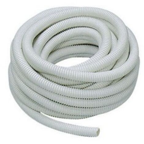 TUBO IN PVC SPIRALATO FLESSIBILE BIANCO A MT. Diam. 40