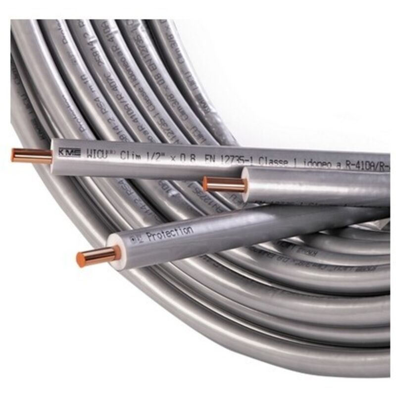 Tubo In Rame Da 1/4 X 1 Mm Per Climatizzatore E Condizionatore Lunghezza 50 Metri