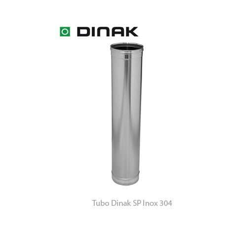 Tubo Inox 304 SW de pared simple y 930mm Dinak 930mm 120mm