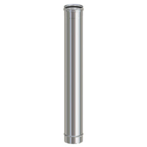 TUBO INOX AISI 304 CM.100 D. 80 X PELLET. Prezzo per 1 pezzo.