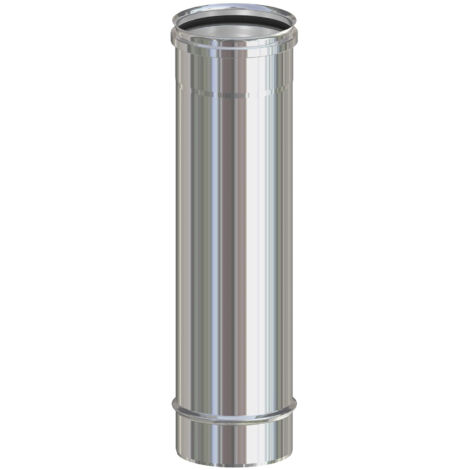 Tubo Inox Aisi 304 H 50 Cm Per Pellet D 8 Cm - 10 Pz