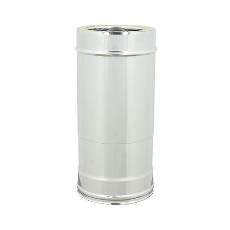 Tubo inox telescopico coibentato doppia parete di 250 - de 300 mm