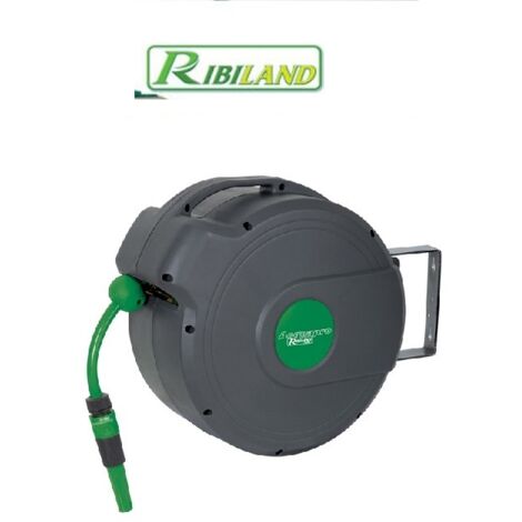 Tubo irrigazione con avvolgitubo automatico 20 + 1,5m con lancia Ribiland