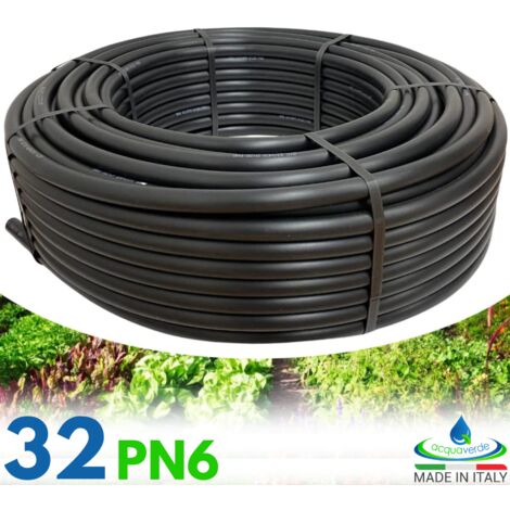 Tubo Irrigazione da Giardino in Polietilene 32 mm PN6 per Giardinaggio Orto  - 50 mt