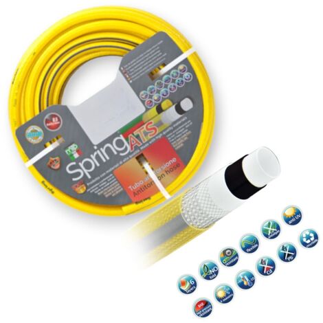 Tubo irrigazione per irrigazione 6 strati anti torsione spring ats ø 12,5 mm (1/2") x 15 mt - 1/2" x 50 mt