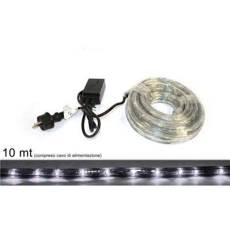 TUBO LED 10 MT 3 VIE BIANCO FREDDO