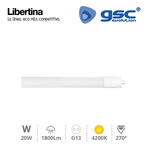 Tubo de Neón LED 120cm T8 Opaco 18W IP20 Iluminación de Emergencia 8W -  Blanco Frío 6000K - 8000K - SILAMP