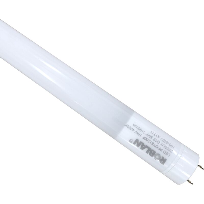 

TUBO LED 600MM 9W 1035LM 6500K 150º BLANCO PROT8600B - Roblan