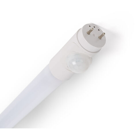 Tubo LED 60cm T8 G13 PC con Detector de Movimiento PIR Apagado Total Conexión un Lateral 9W 140lm/W No Flicker 6000K Blanco Frío No