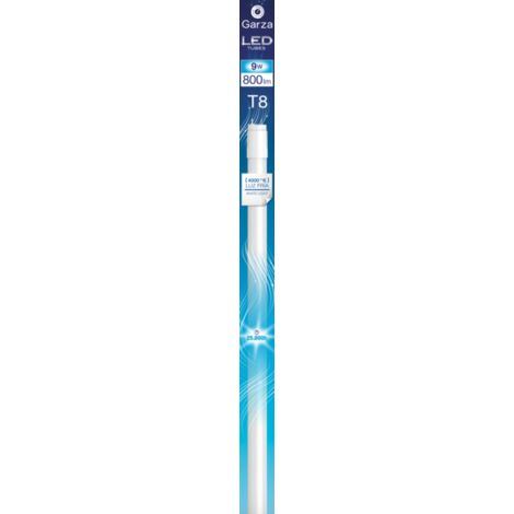 Tubo LED CR9W 200º, 600mm, 800 lumenes, casquillo G13, 4000K Luz neutra