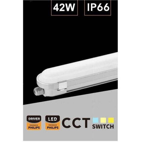 Tubo Led Plafoniera Lineare 150 Cm 42watt Ip66 Cct 4000k-5000k-6500k Yl18-150-3c