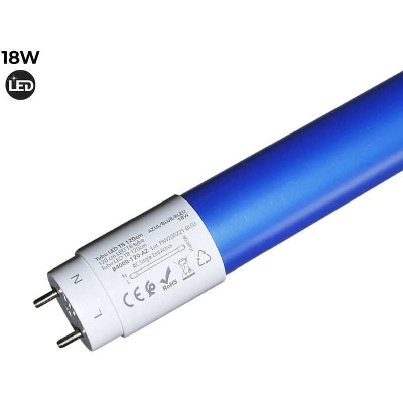 

Tubo LED T8 120cm de colores 18 W | Azul