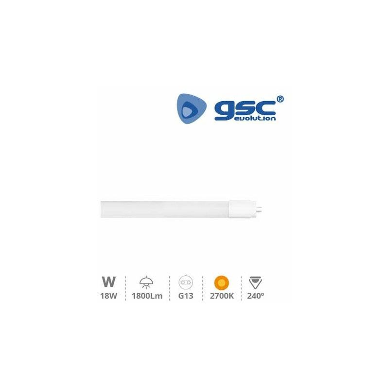 GSC - Tubo led T8 120cm smd 2835 18W 2700K