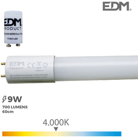Tubo led t8 9w 700 lm 4000k luce del giorno edm EDM 31197