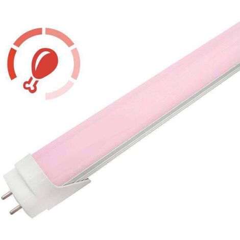 Tubo LED T8 especial Carnicerias, 9W, 60cm, Rosa/Magenta