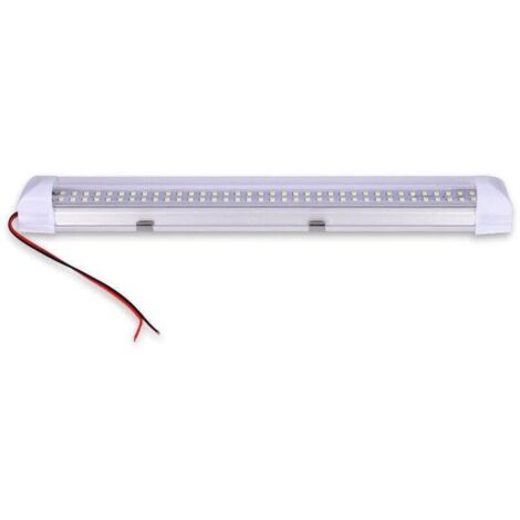 Tubo LED, tubo LED de bajo voltaje, luz LED para guantera de 12 V, tubo LED T5 blanco frío de 6000 K, tira LED impermeable IP45, luz de techo LED para garaje, para taller, sótano, baño, oficina, etc.