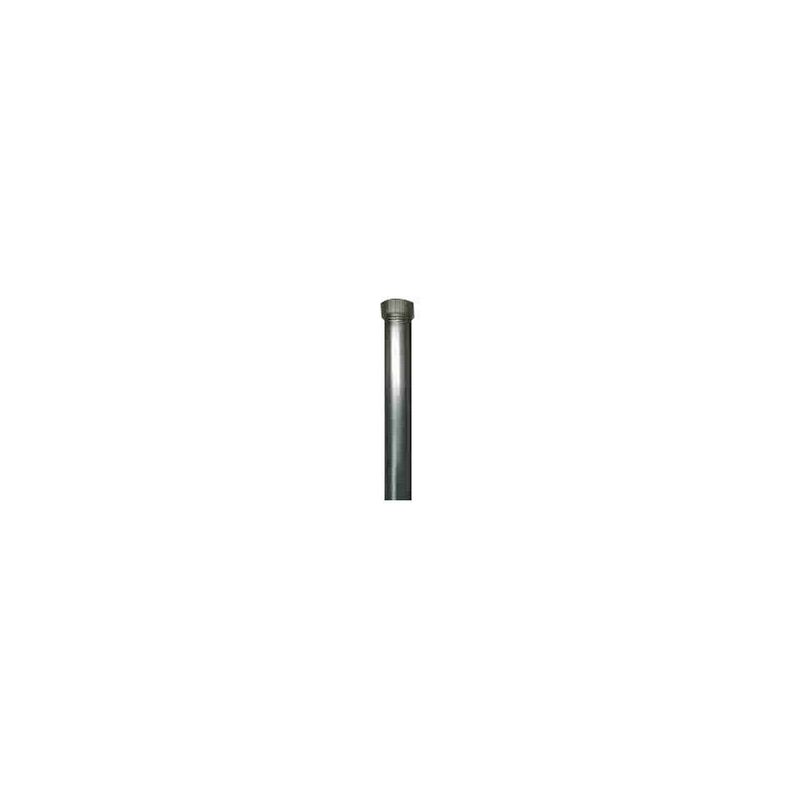 

F.r. - Tubo llave liso galvanizado chimenea 100x1mt