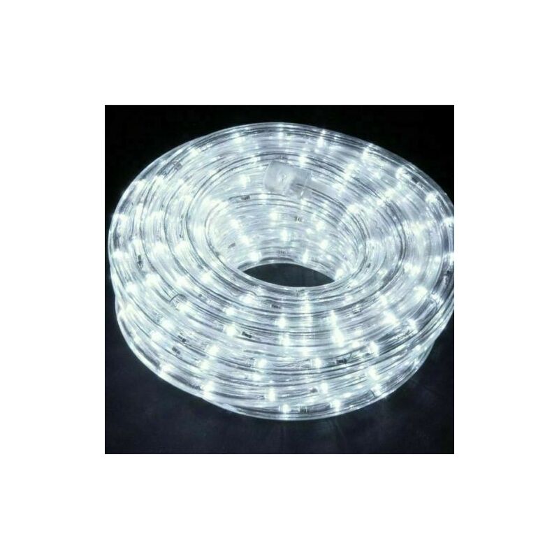 Image of Cose Da Casa - Tubo Luci Led Per Addobbi decorazioni di Natale 10 Metri bianco freddo Esterno ed Interno Controller 8 giochi