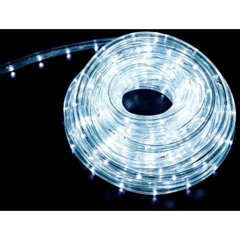 Tubo luminoso LED Exterior 240 luces blancas flexible con 8 efectos IP65