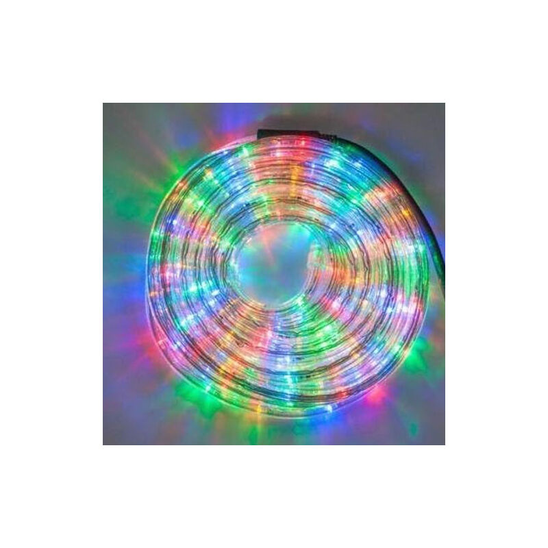 Image of Tubo Luminoso Natalizio 15 Metri led Multicolore Controller 8 Funzioni x Esterno