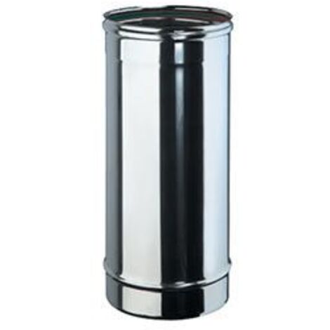 Tubo monoparete in acciaio inox Aisi da 50 cm  180 mm