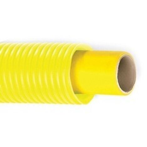 TUBO MULTI-DIAN PER GAS CON GUAINA CORRUGATA GIALLA Diam. 20 x 2