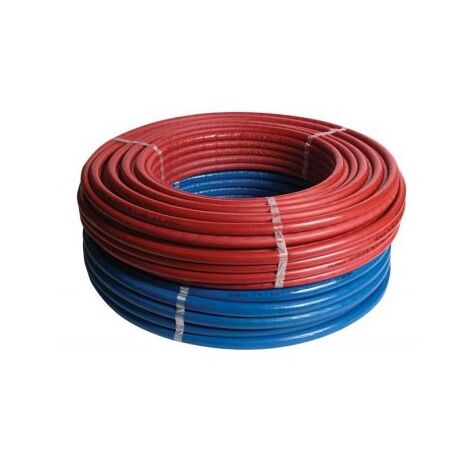Tubo multistrato ø32x3 mm in rotolo da 25 metri STANDARD (PE-Xc/Al/PE-Xc) con isolamento di spessore 9 mm con guaina blu goffrata (prezzo al metro - minimo acquistabile 25 metri) 25ISO932BL