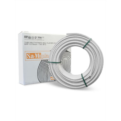 Tubo MULTISTRATO nudo PexB con barriera all'ossigeno, dimensioni 16 x 2, Bobina da 250 metri
