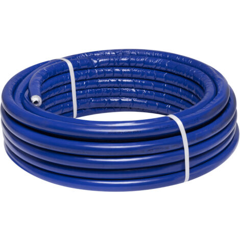TUBO MULTISTRATO RIVESTITO BLU APE MULTYLAYER PE-XB/AL/PE-XB - Ø20X2 PE-XB/AL/PE-XB - SPESSORE ISOLAMENTO 6MM - 50 metri- APE