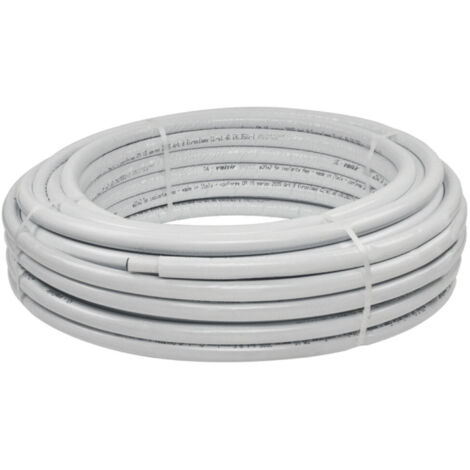 TUBO MULTISTRATO RIVESTITO GRIGIO AD ALTA DENSITÀ ESTERNA E FLESSIBILITÀ MODELLO MIXAL HDPE/PE-XB - ø16X2 - HDPE/PE-XB - SPESSORE ISOLAMENTO 6MM - 50 metri- VIL
