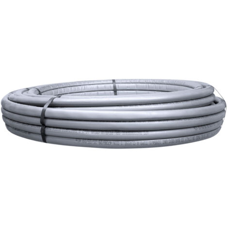 TUBO MULTISTRATO RIVESTITO GRIGIO APE MULTYLAYER PE-XB/AL/PE-XB - Ø26X3 PE-XB/AL/PE-XB - SPESSORE ISOLAMENTO 9MM - 50 metri - APE